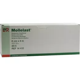 MOLLELAST Επίδεσμοι 8 cmx4 m σε ατομική συσκευασία, 20 τεμάχια