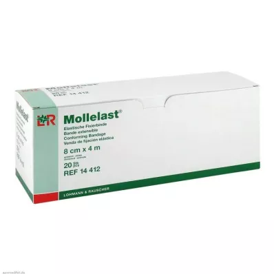 MOLLELAST Επίδεσμοι 8 cmx4 m σε ατομική συσκευασία, 20 τεμάχια