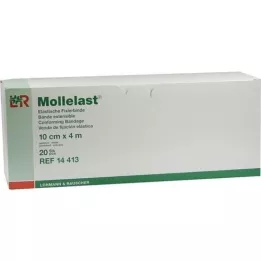 MOLLELAST Επίδεσμοι 10 cmx4 m σε ατομική συσκευασία, 20 τεμάχια