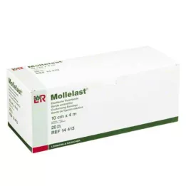 MOLLELAST Επίδεσμοι 10 cmx4 m σε ατομική συσκευασία, 20 τεμάχια