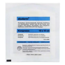 ALUDERM Κομπρέσες 10x10 cm, 1 τεμάχιο