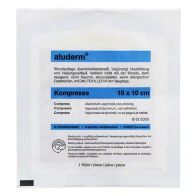 ALUDERM Κομπρέσες 10x10 cm, 1 τεμάχιο