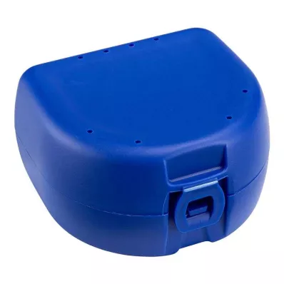 PROTHESEN ZAHNSPANGENBOX universal σκούρο μπλε, 1 τεμάχιο
