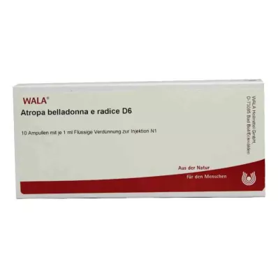 Φύσιγγες Atropa Belladonna e Radix D6 (10x1 ml)