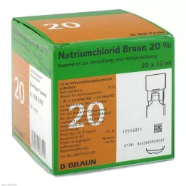 NATRIUMCHLORID 20% MPC Συμπύκνωμα ηλεκτρολυτών, 20X10 ml