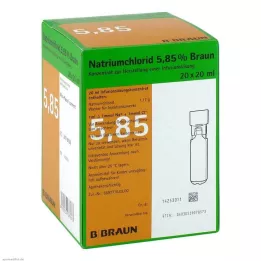 NATRIUMCHLORID 5,85% Καφέ MPC Διάλυμα έγχυσης, 20Χ20 ml