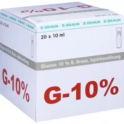 GLUCOSE 10% B.Braun Mini Plasco connect Inj.-Lsg., 20X10 ml