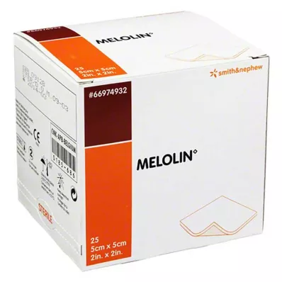 Επίδεσμοι τραυμάτων Melolin 5x5cm, 25 τεμ