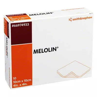 MELOLIN Επίδεσμοι τραυμάτων 10x10 cm αποστειρωμένοι, 10 τεμ