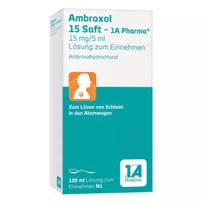 AMBROXOL 15 Juice-1A Pharma, 100 ml AMBROXOL 15 Juice-1A Pharma, 100 ml