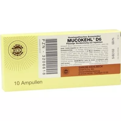 MUCOKEHL Αμπούλες D 6, 10X1 ml