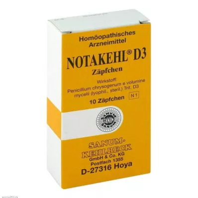 NOTAKEHL D 3 υπόθετα, 10 τεμάχια