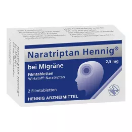NARATRIPTAN Hennig για ημικρανία 2,5 mg επικαλυμμένα με λεπτό υμένιο δισκία, 2 τεμάχια