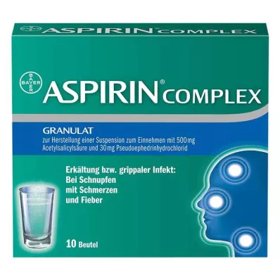 ASPIRIN COMPLEX Btl.w.Gran.z.Herst.e.Susp.z.Einn., 10 τεμ