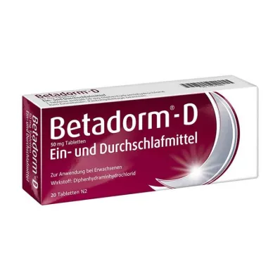 BETADORM Δισκία D, 20 τεμάχια