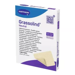 GRASSOLIND Κομπρέσες αλοιφής 5x5 cm αποστειρωμένες, 10 τεμάχια