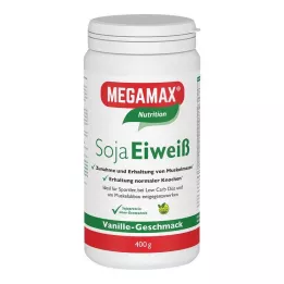 MEGAMAX Πρωτεΐνη σόγιας σε σκόνη βανίλιας, 400 g