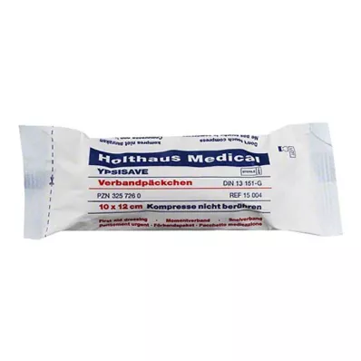 VERBANDPÄCKCHEN Ypsisave 10x12 cm μεγάλο, 1 τεμάχιο