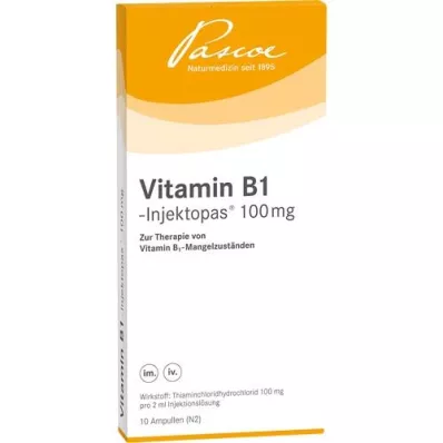 VITAMIN B1 INJEKTOPAS 100 mg ενέσιμο διάλυμα, 10X2 ml