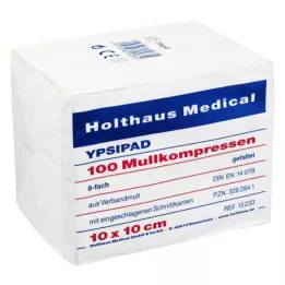MULLKOMPRESSEN Ypsipad 10x10 cm μη αποστειρωμένο 8x, 100 τεμάχια