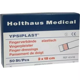 FINGERVERBAND Ypsiplast 2x18 cm ελαστικό δέρμα, 50 τεμάχια