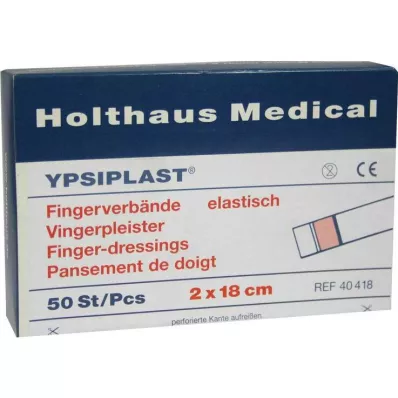 FINGERVERBAND Ypsiplast 2x18 cm ελαστικό δέρμα, 50 τεμάχια