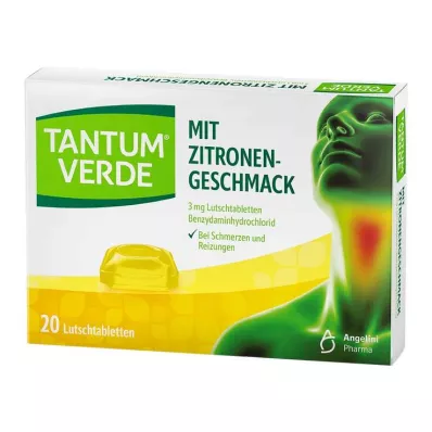 Tantum Verde με γεύση λεμόνι παστίλιες 3 mg, 20 τεμ