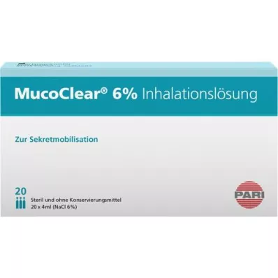 MUCOCLEAR 6% διάλυμα εισπνοής NaCl, 20X4 ml
