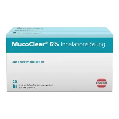 Mucoclear 6% Nacl εισπνεόμενο διάλυμα, 60X4 ml