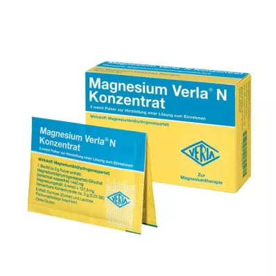 MAGNESIUM VERLA N Συμπύκνωμα για χρήση από το στόμα, 20 τεμάχια