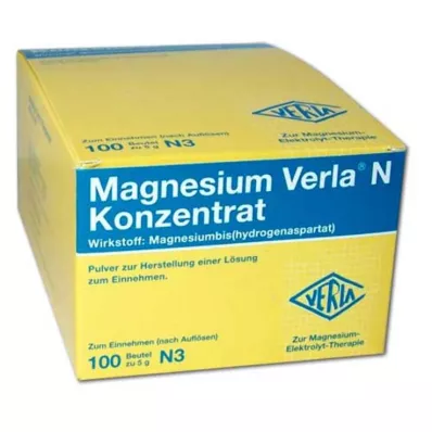 MAGNESIUM VERLA N Συμπύκνωμα για χρήση από το στόμα, 100 τεμ MAGNESIUM VERLA N Συμπύκνωμα για χρήση από το στόμα, 100 τεμ