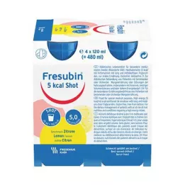 FRESUBIN 5 kcal SHOT Διάλυμα λεμονιού, 4X120 ml