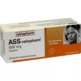 ASS-ratiopharm 500 mg δισκία, 50 τεμάχια