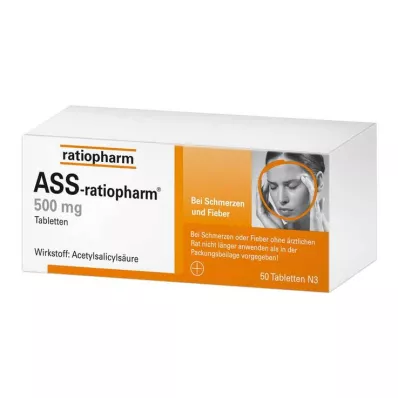 ASS-ratiopharm 500 mg δισκία, 50 τεμάχια