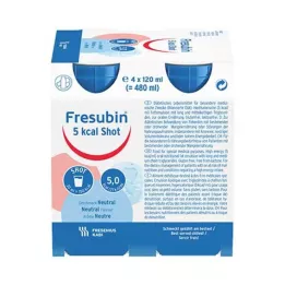 FRESUBIN 5 kcal SHOT Ουδέτερο διάλυμα, 4X120 ml