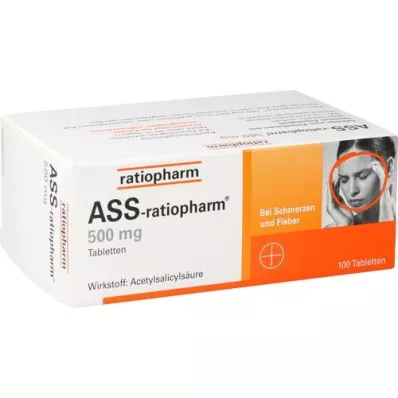 ASS-ratiopharm 500 mg δισκία, 100 τεμάχια