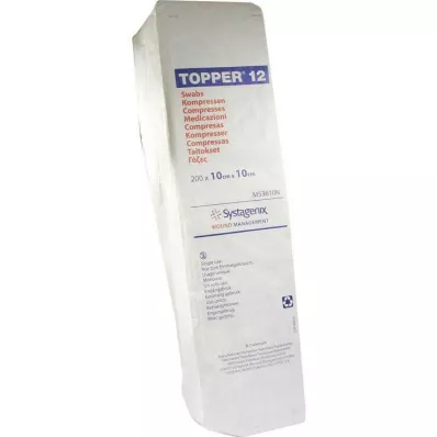 Topper 12 compress μη αποστειρωμένο 10x10 cm, 200 τεμ