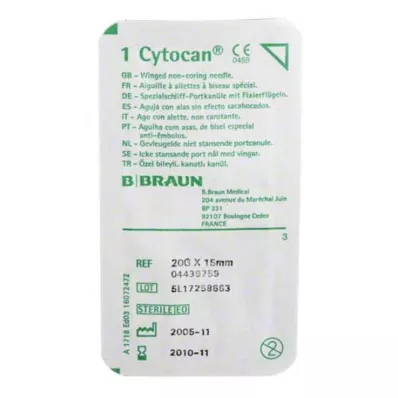 CYTOCAN Σωλήνας θύρας 20 G 15 mm, 1 τεμάχιο