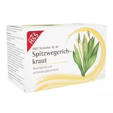H&S Σακούλα φιλτραρίσματος φυτού Ribwort plantain, 20X1,5 g H&S Σακούλα φιλτραρίσματος φυτού Ribwort plantain, 20X1,5 g