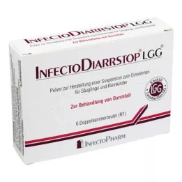 INFECTODIARRSTOP LGG Σκόνη για την παρασκευή εναιωρήματος για χρήση από το στόμα, 6 τεμάχια