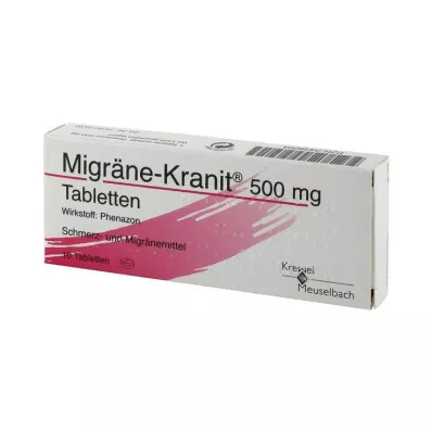 Ημικρανία Kranit 500 mg δισκία, 10 τεμ