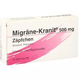 MIGRÄNE KRANIT υπόθετα 500 mg, 10 τεμάχια