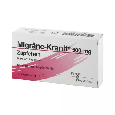 MIGRÄNE KRANIT υπόθετα 500 mg, 10 τεμάχια