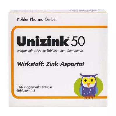 Unizinc 50 ταμπλέτες, 100 τεμ