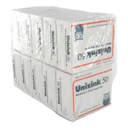 UNIZINK 50 δισκία με εντερική επικάλυψη, 10X100 τεμάχια