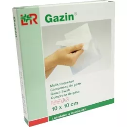 GAZIN Γάζα 10x10 cm αποστειρωμένη 8-πτυχωτή, 5X2 τεμ