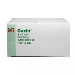 GAZIN Γάζες 5x5 cm αποστειρωμένες 8 φορές, 50X2 τεμ