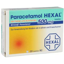 PARACETAMOL 500 mg HEXAL για πυρετό και πόνο Δισκία, 20 τεμάχια