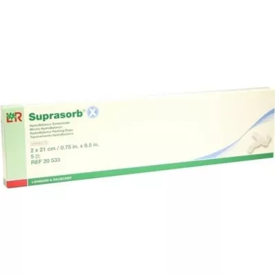 SUPRASORB X Ταμπόντα HydroBalance 2x21 cm, 5 τεμάχια