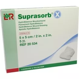 SUPRASORB X HydroBalance Wound Dressing 5x5 cm, 5 τεμάχια